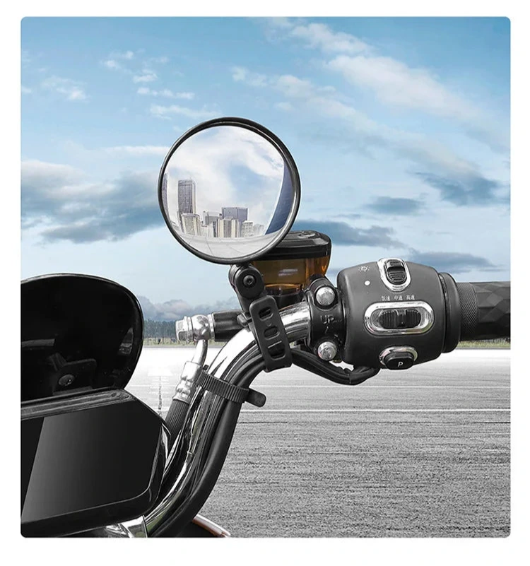 Espelho Retrovisor de Bicicleta Universal, Ajustável Girar, Ângulo Largo, Guiador de Ciclismo, Espelhos Retrovisores para MTB, Acessórios de Road Bike