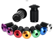 Riderace bicicleta guiador final plugues liga de alumínio para mtb mountain bike estrada ciclismo lidar com barra apertos tampa multi-cor capa