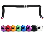 Riderace bicicleta guiador final plugues liga de alumínio para mtb mountain bike estrada ciclismo lidar com barra apertos tampa multi-cor capa