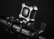 Bicicleta eletrônica Bell com carga USB, alarme trompete, luz de advertência, ciclismo Safety Riding, E-bike, Scooter