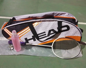 Saco De Raquetes De Tênis De Cabeça, Mochila De Grande Capacidade, Badminton Gymbag, Saco De Raquete De Squash com Sapatos Separados, 3-6 Peças