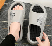 Chinelos de massagem masculinos de verão, sandálias internas e externas, sapatos casuais de praia, sola macia, chinelos masculinos, tamanho grande 47