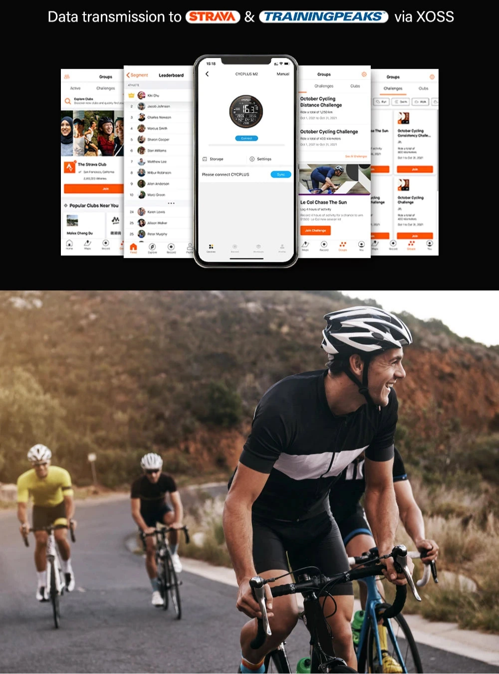 Cycplus m2 sem fio gps bicicleta computador ant + bluetooth ciclismo bicicleta de estrada mtb medidor velocidade à prova dwaterproof água cadência acessórios energia