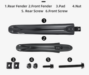 Dustproof Bike Fenders para Mountain Bike, Ciclismo Splash Guard, Universal Mudguard bicicleta, 2pcs