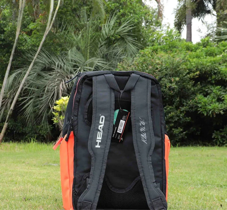 Cabeça original radical tênis mochila 2-pack raquetes saco masculino tenis feminino padel esportes mochila