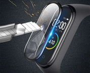 Vidro temperado para xiaomi mi band 8 7 6 5 4 filme acessórios smartwatch protetor de tela cheia 9d capa protetora completa filme hd