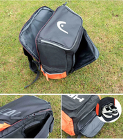 Cabeça original radical tênis mochila 2-pack raquetes saco masculino tenis feminino padel esportes mochila