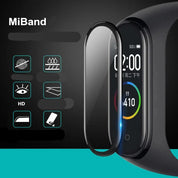 Vidro temperado para xiaomi mi band 8 7 6 5 4 filme acessórios smartwatch protetor de tela cheia 9d capa protetora completa filme hd