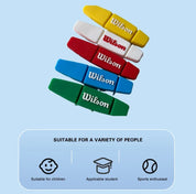 Wilson 2 peças amortecedores de vibração para raquete de tênis de formato longo amortecedor de silicone antivibração para raquete de tênis