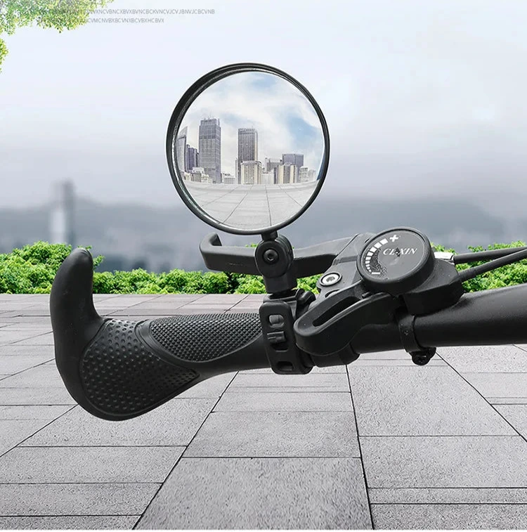 Espelho Retrovisor de Bicicleta Universal, Ajustável Girar, Ângulo Largo, Guiador de Ciclismo, Espelhos Retrovisores para MTB, Acessórios de Road Bike